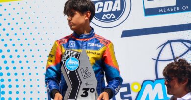 El campeón sudamericano de karting, Agustín Sepulveda, obtiene podio en campeonato argentino